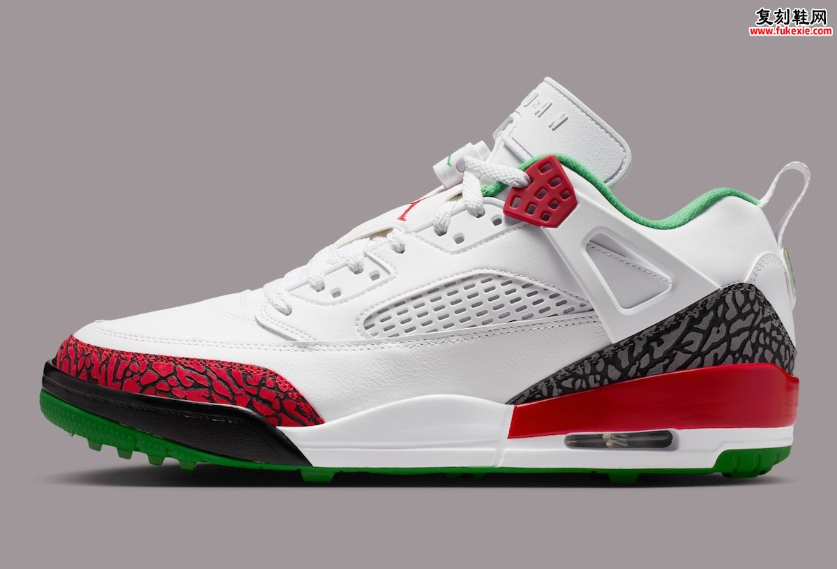 跨界漫步绿茵场:Jordan Spizike Low Golf 以经典轮廓与无钉大底融合街头与高尔夫基因