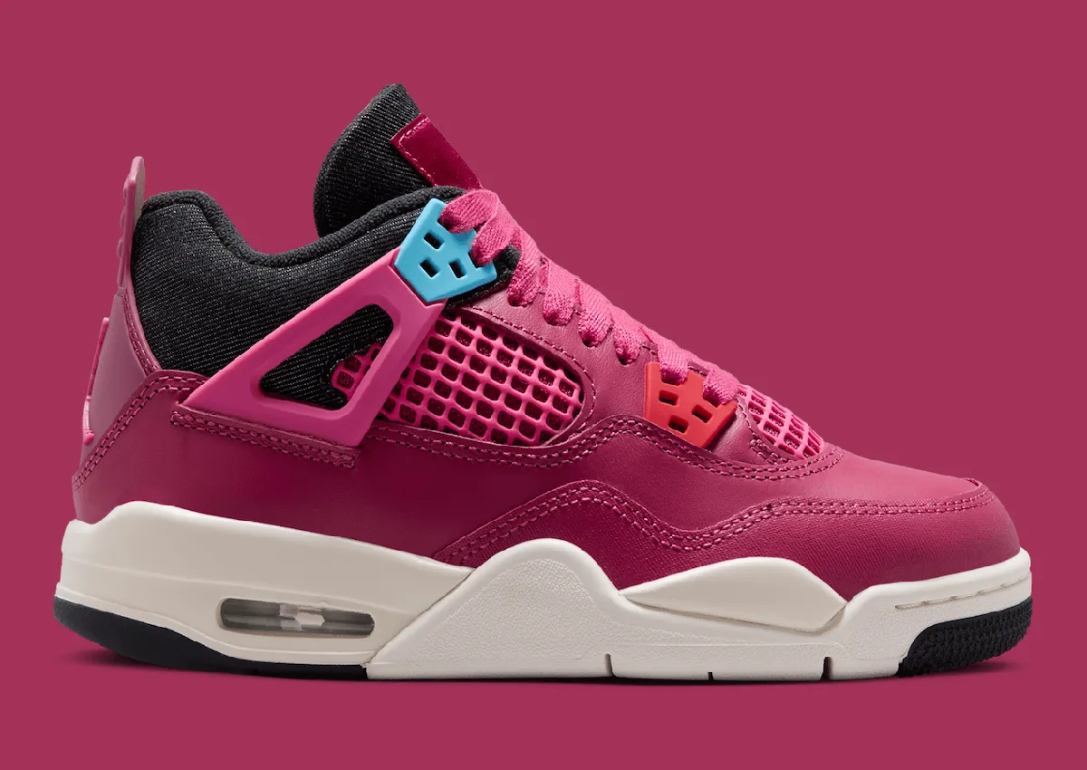 Air Jordan 4 “甜菜根”配色2026年7月2日全童码发售:甜美粉红与丹宁质感碰撞插图2 Air Jordan 4 “甜菜根”配色2026年7月2日全童码发售:甜美粉红与丹宁质感碰撞