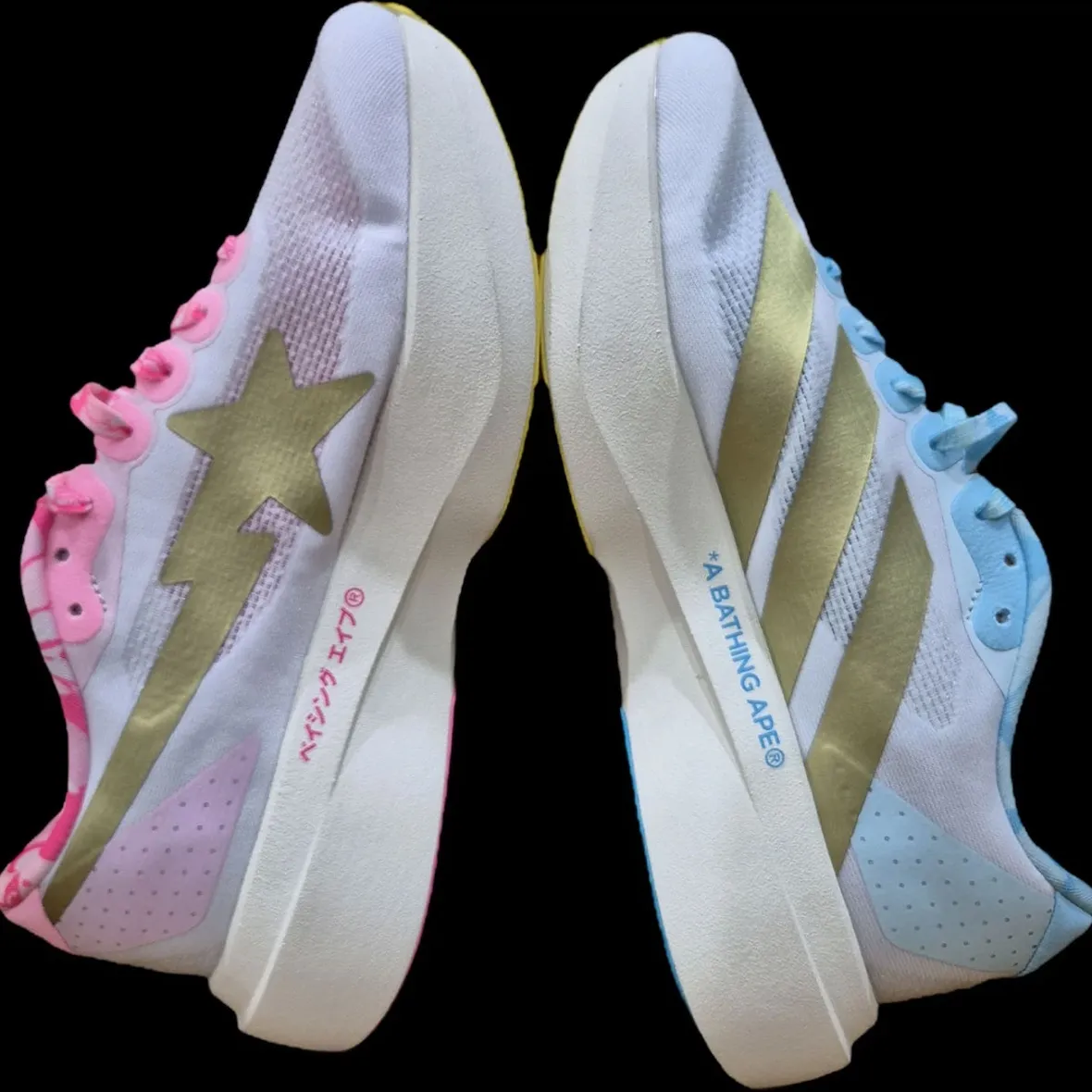 BAPE联乘阿迪达斯Adizero EVO SL迷彩不对称鸳鸯跑鞋将于六月一日正式发售定价二百美元街头潮流注入竞速基因