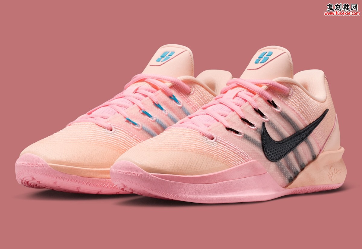 耐克Sabrina 3「绯红粉彩」配色亮相 粉蓝渐变设计诠释女性篮球美学