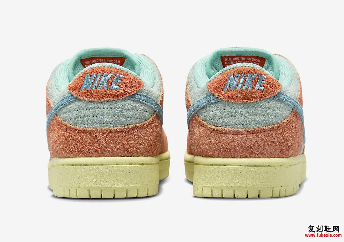 NIKE SB DUNK LOW “ORANGE/NOISE AQUA” 官方图片 货号：DV5429-800