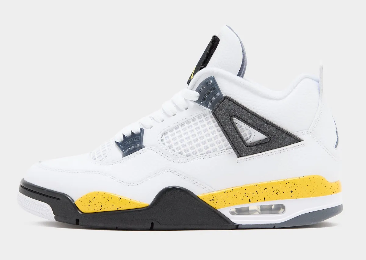 元年经典回归，Air Jordan 4 “Tour Yellow” 闪电黄配色，隐藏式 Rare Air 鞋舌魔术贴
