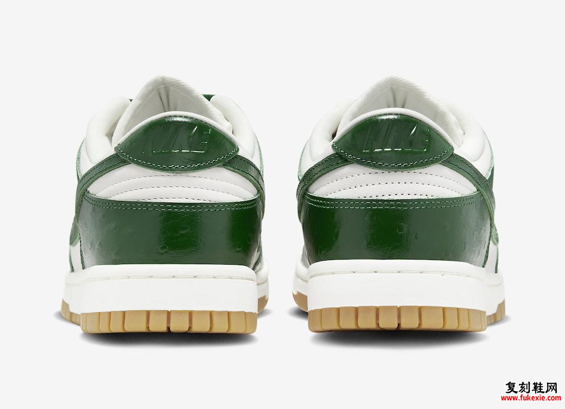 NIKE DUNK LOW“GREEN OSTRICH”现已上市（2024 年 2 月）货号：FJ2260-002