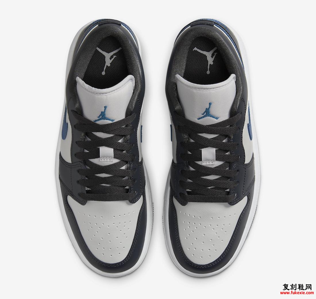 AIR JORDAN 1 LOW “ANTHRACITE/INDUSTRIAL BLUE” 现已上市（2024 年 4 月）