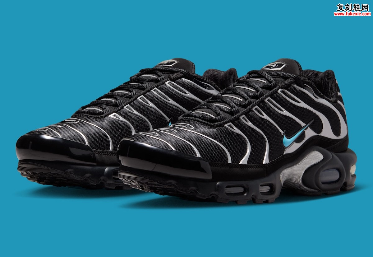 Nike Air Max Plus Scorpion 黑曜铬银配色 IM9624-001,黑色网面金属波浪笼 搭载 Tuned Air 科技插图 Nike Air Max Plus Scorpion 黑曜铬银配色 IM9624-001,黑色网面金属波浪笼 搭载 Tuned Air 科技