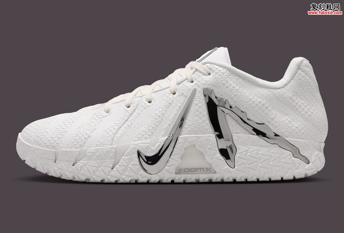 Nike Ja 3 White Label 官方图辑释出!鳞纹鞋面配镀铬细节,莫兰特三代收官配色抢先看插图1 Nike Ja 3 White Label 官方图辑释出!鳞纹鞋面配镀铬细节,莫兰特三代收官配色抢先看