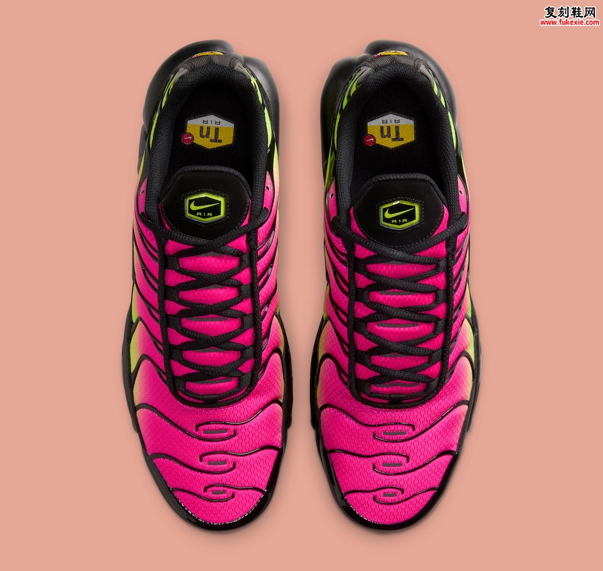 Nike Air Max Plus  “Hyper Pink/Volt” 霓虹粉黄渐变配色2025年秋季发售