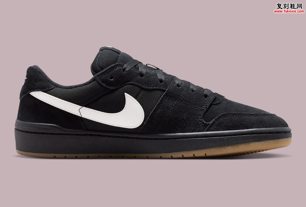 Nike SB Code 58 “Black Gum” 黑麂皮生胶底,2026夏季经典滑板公式回归插图2 Nike SB Code 58 “Black Gum” 黑麂皮生胶底,2026夏季经典滑板公式回归