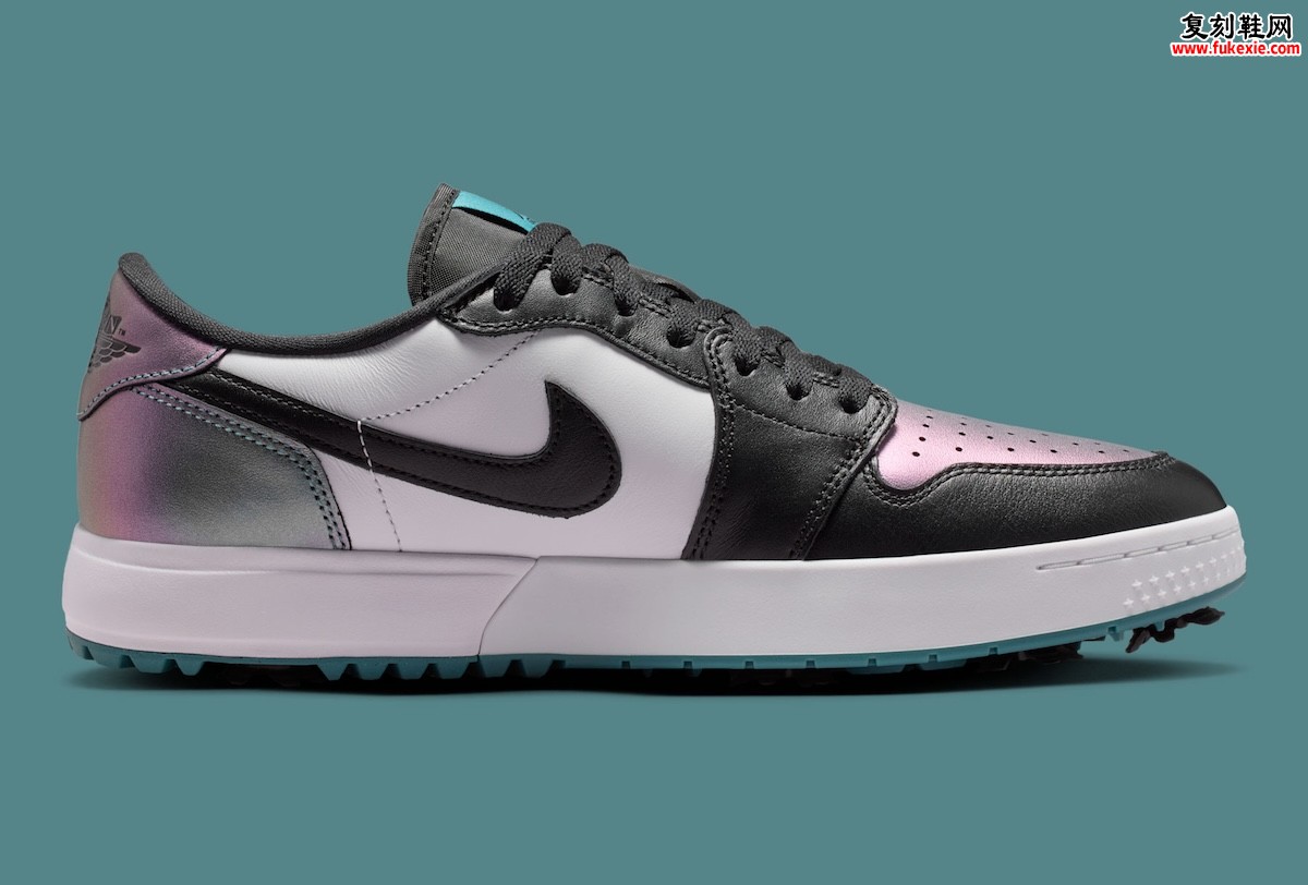 Air Jordan 1 Low Golf “Chameleon” 变色龙配色2026秋季发售:矿物青幻彩皮革致敬2017全明星插图2 Air Jordan 1 Low Golf “Chameleon” 变色龙配色2026秋季发售:矿物青幻彩皮革致敬2017全明星