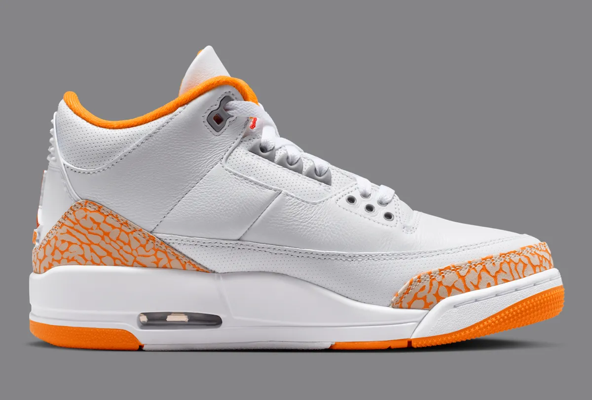 橙色的档案密码：Air Jordan 3 ‘Orange Citrus’ 近二十年后终迎市售，再现2007 LS时代遗珠
