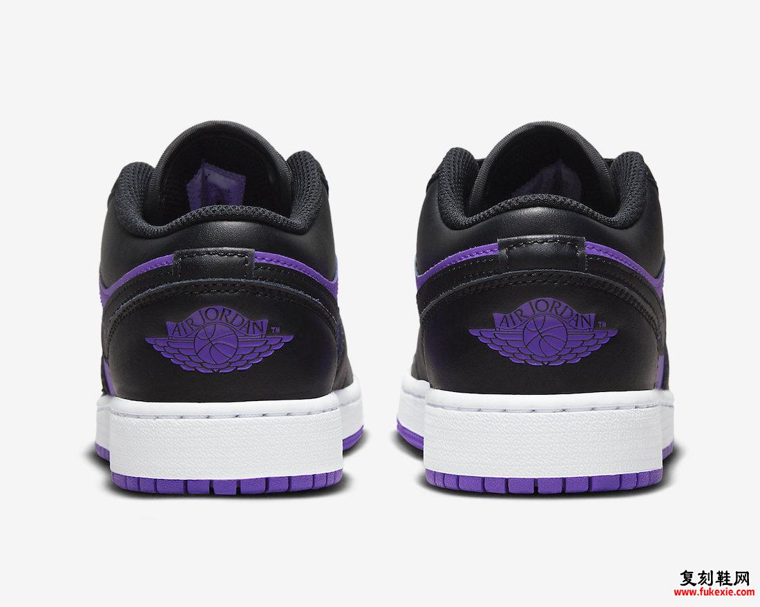 AIR JORDAN 1 LOW GS 发布“紫毒液”抢先欣赏  货号：553560-505