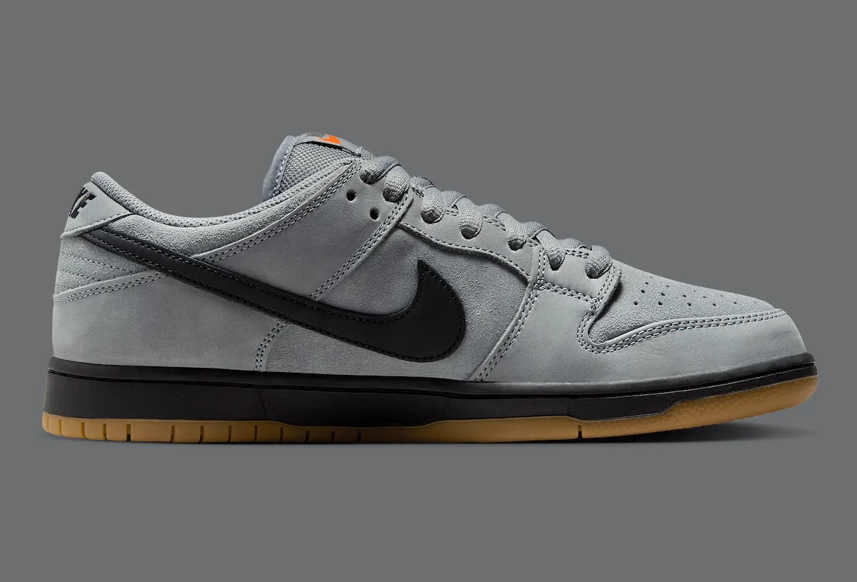 灰调革命！Nike SB橙标 Dunk Low 冷灰生胶底2025秋限店发售