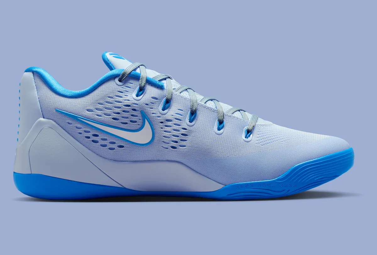 氢光蓝的低语:Kobe 9 EM Protro 新配色以纯粹性能美学致敬曼巴后期哲学