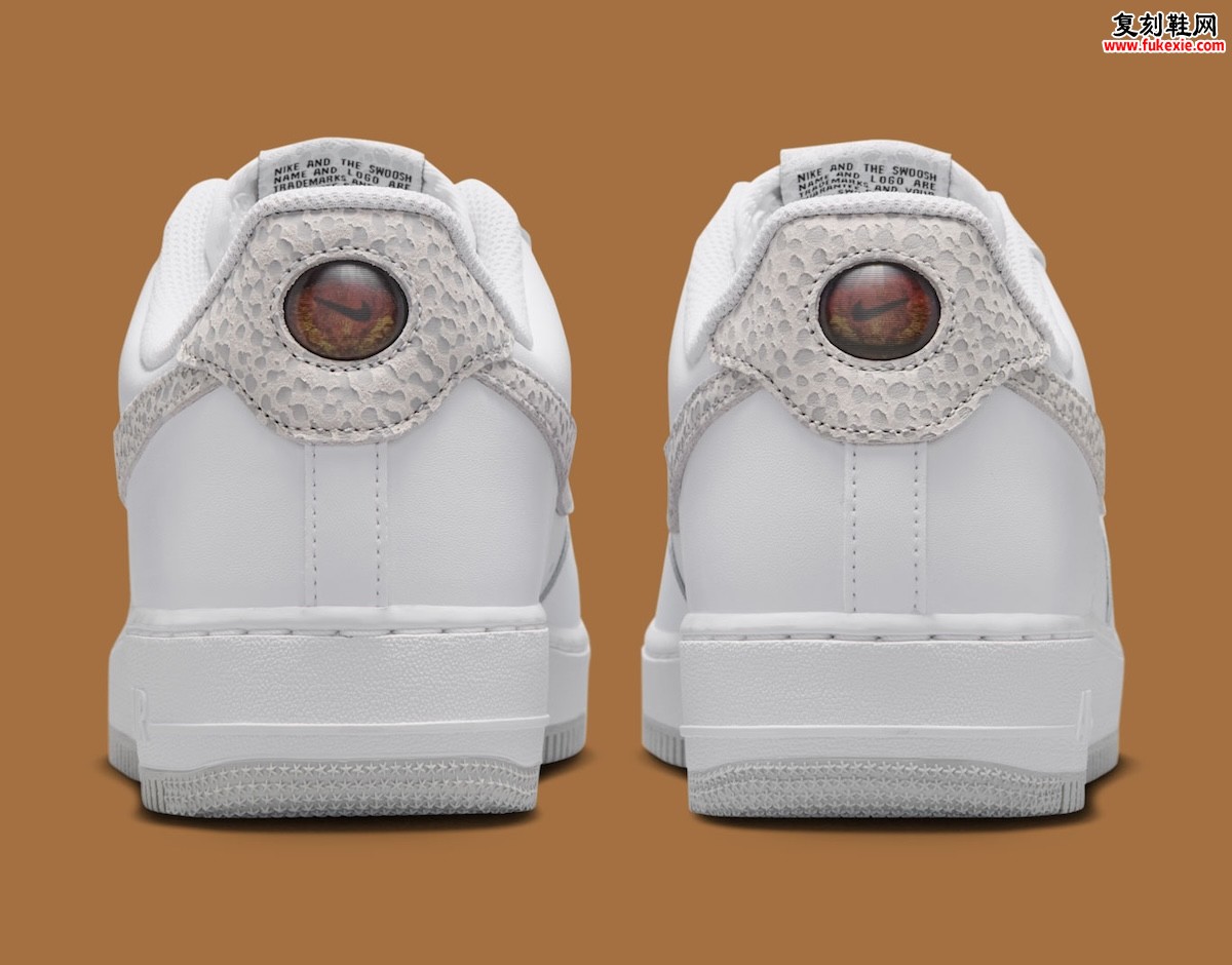 Nike Air Force 1 Low “Safari” 石斑纹金橘点缀 2026夏季再造经典 独家细节解析与上脚预览插图4 Nike Air Force 1 Low “Safari” 石斑纹金橘点缀 2026夏季再造经典 独家细节解析与上脚预览