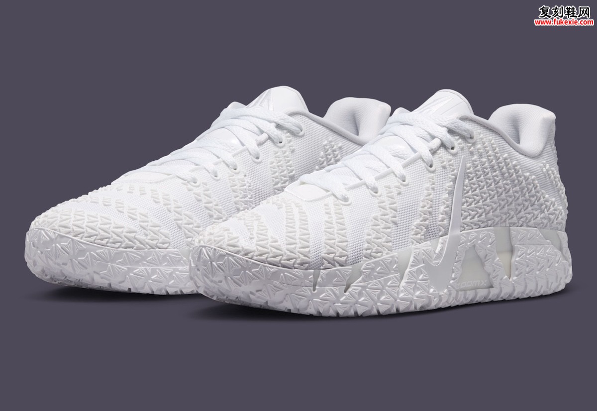 Nike Ja 3 Triple White 全白团队银行配色三角纹理实战篮球鞋 2026 年 7 月低调上市缩略图