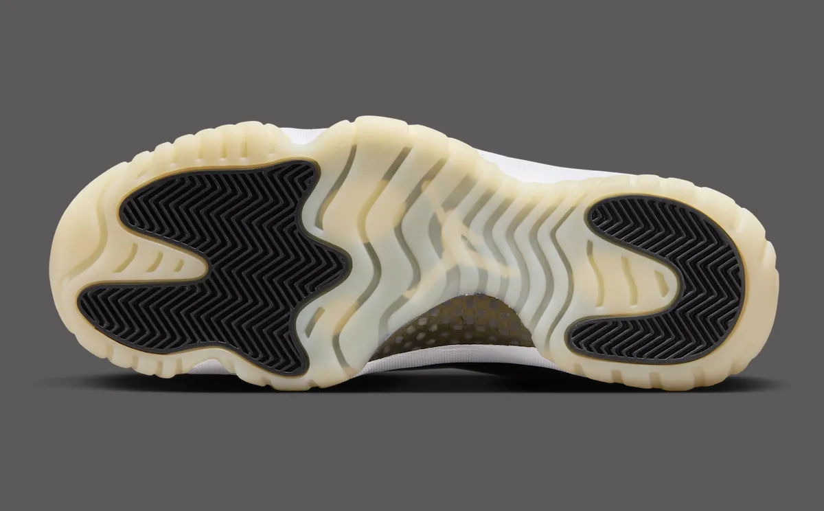 Air Jordan 11 Gratitude金砖康扣白黑荔枝皮鞋面加高漆皮金属金细节致敬乔丹首冠