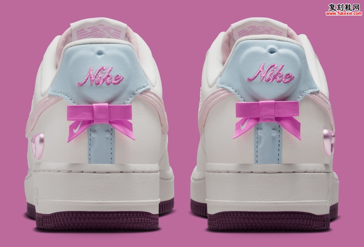 耐克2026情人节Air Force 1 Low低调登场:以心形细节与柔和材质诠释内敛的节日浪漫