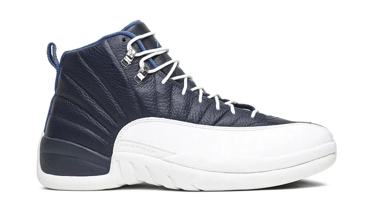 Air Jordan 12 “Obsidian” Air Jordan 12 Obsidian白蓝撞色旭日旗刺绣搭载全掌Zoom碳板科技
