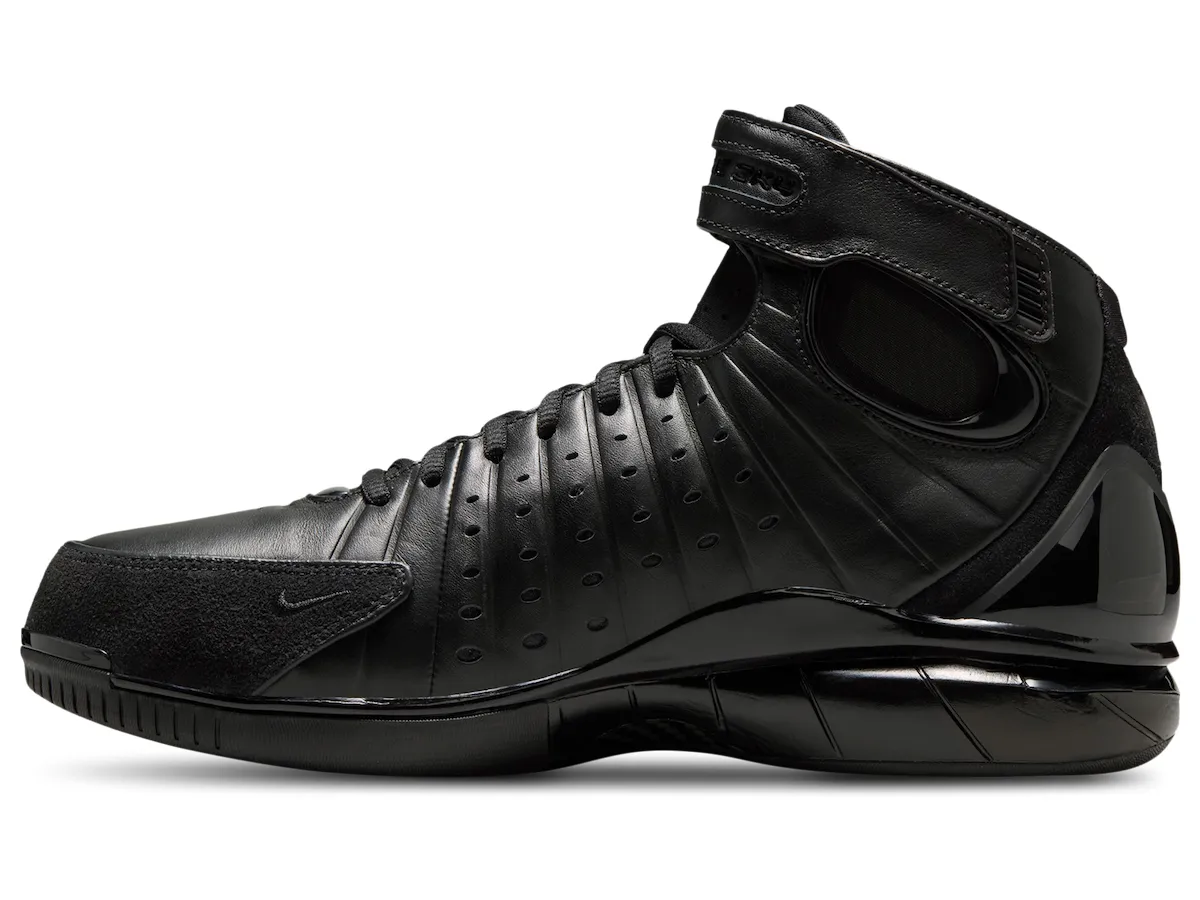 Nike Zoom Huarache 2K4 OT“Black”2026年4月复刻,科比经典黑色战靴重现隔扣时刻