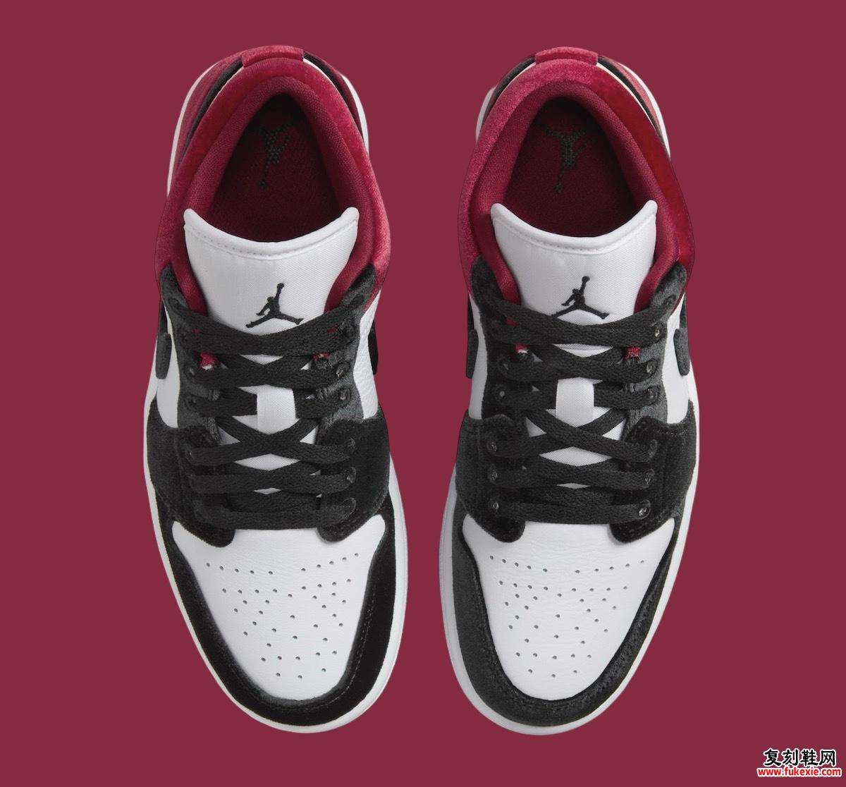 AIR JORDAN 1 SE VELVET“黑色/健身红”将于 2024 年秋季发售 货号：FZ3242-001