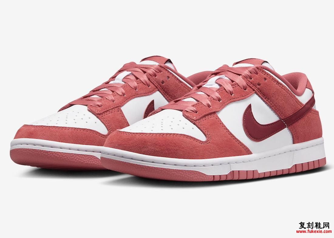 NIKE DUNK LOW “VALENTINE’S DAY”“情人节”2024年1月发布 货号：FQ7056-100