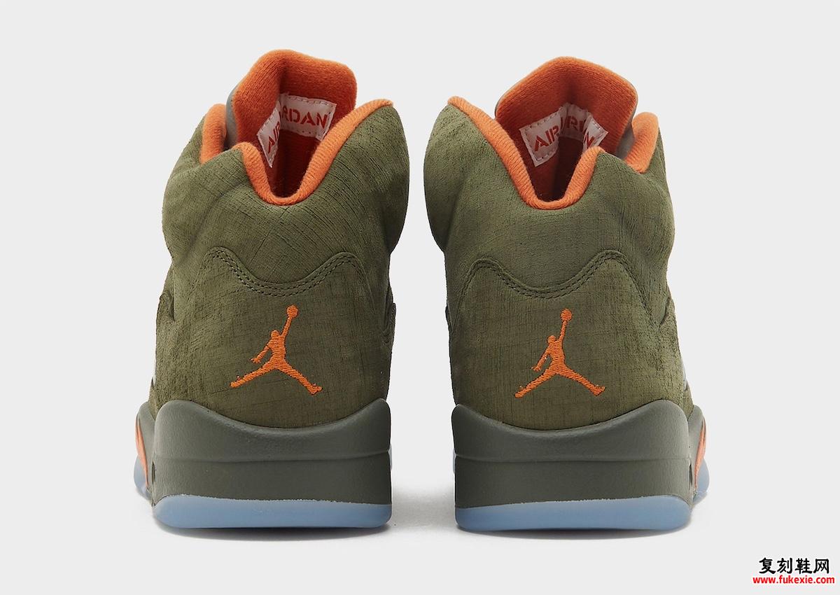 AIR JORDAN 5 “OLIVE” 将于 2024 年 3 月回归 货号：DD0587-308