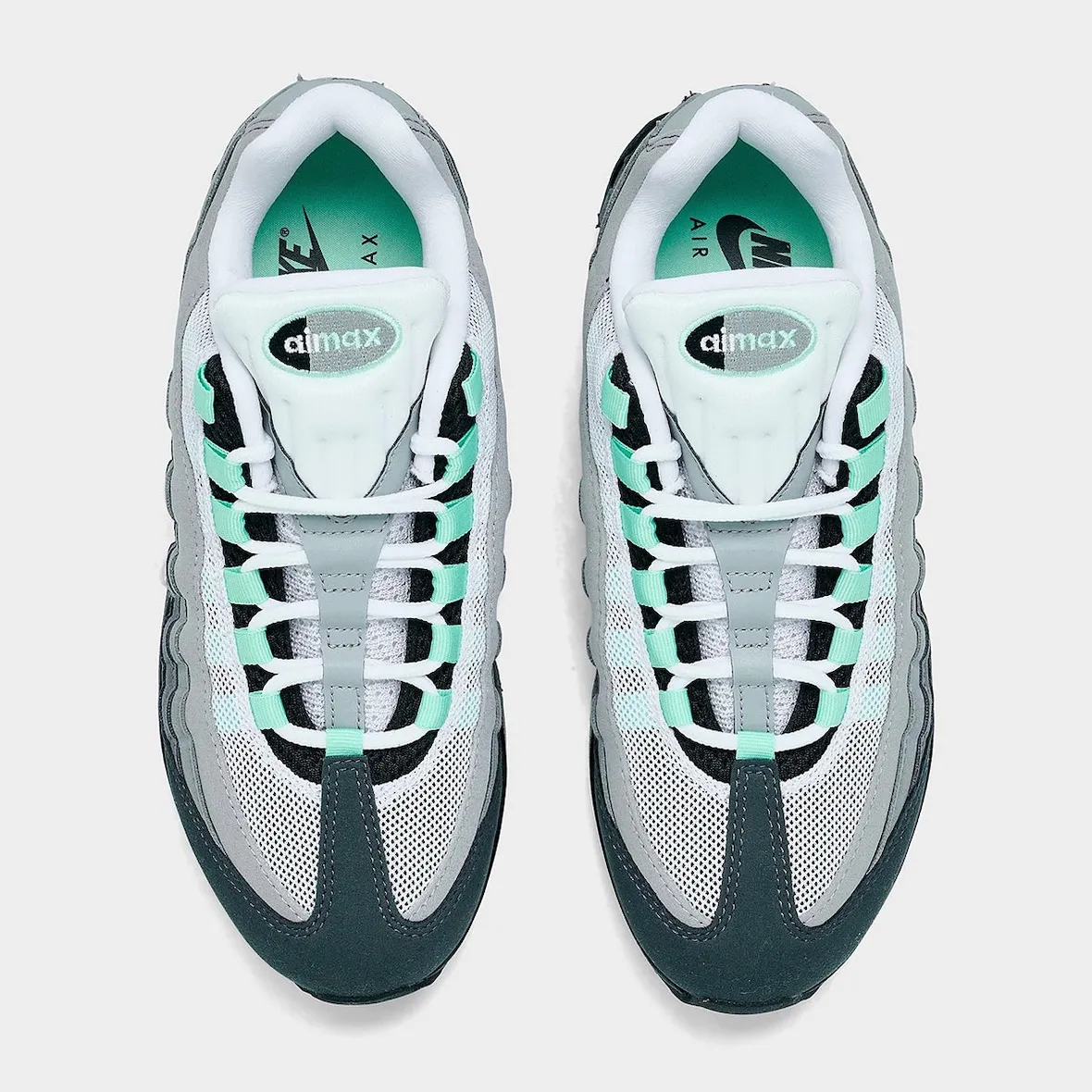 Nike Air Max 95 Big Bubble “Fresh Mint” Releases June 2026致敬元年大窗口气垫，薄荷绿配色清新回归，