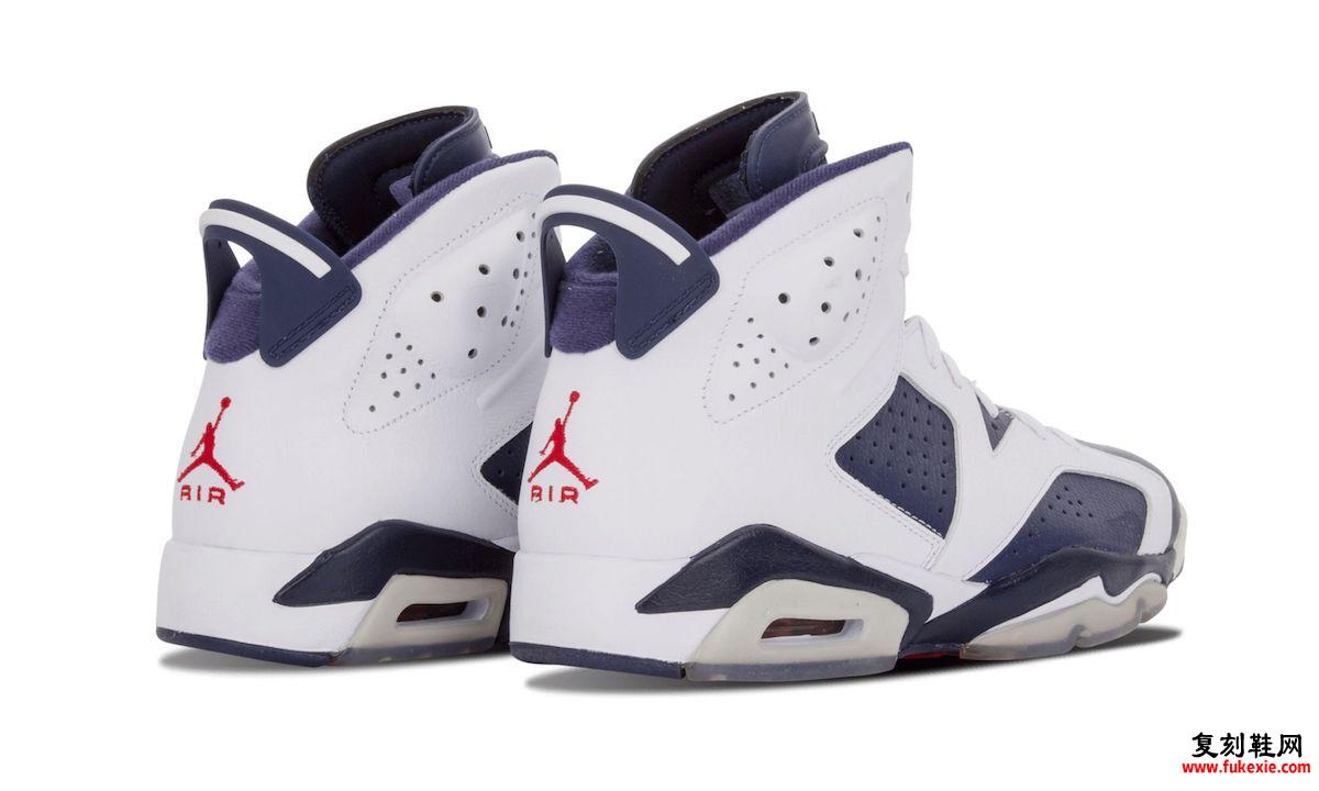 乔丹6代 AIR JORDAN 6 “OLYMPIC” 即将发售 货号：384664-130