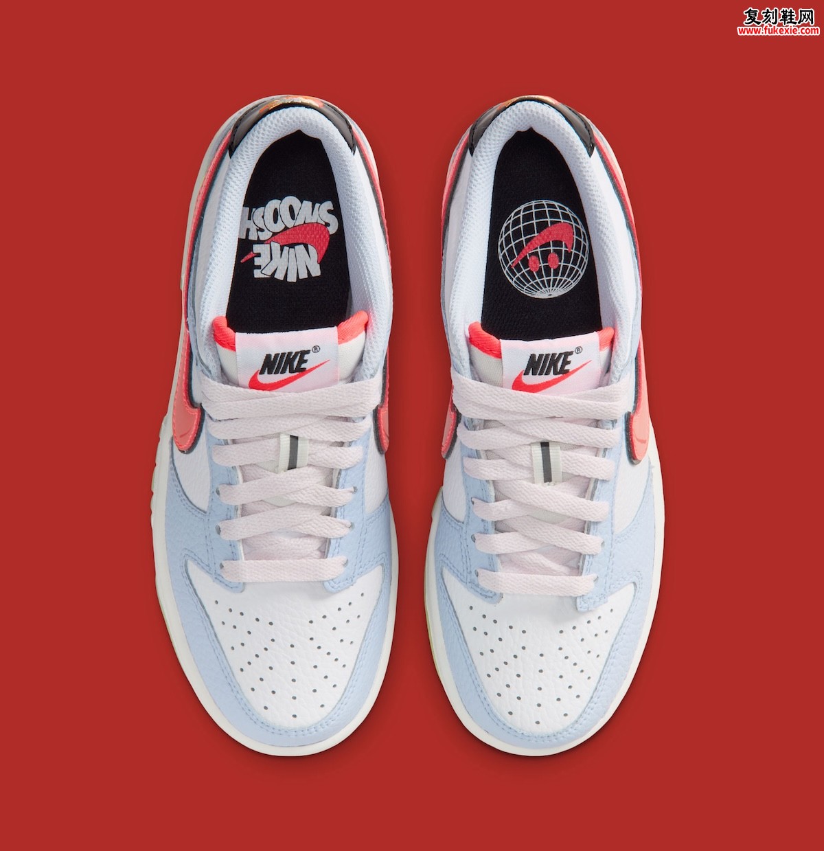 Nike Dunk Low GS ‘Smiley Swoosh’ 用夜光外底与粉彩拼接重写儿童专属的快乐语法