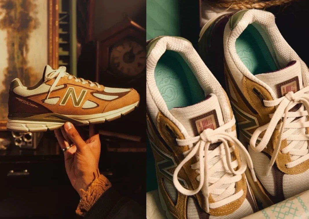 CNCPTS × New Balance 990v4 “Patina” 蜡面麂皮联名，配色灵感来自古董家具与传世厨具缩略图
