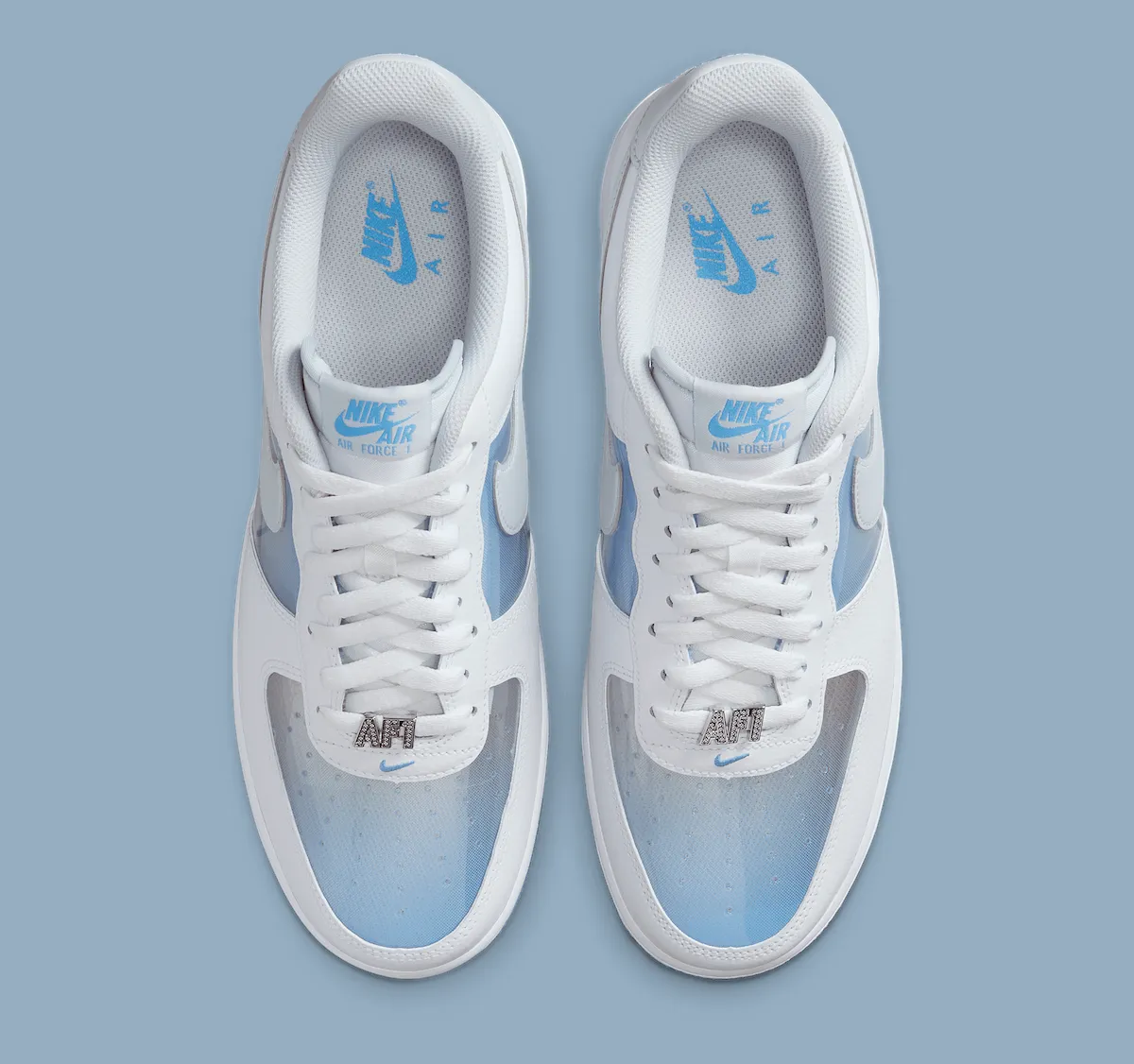 Nike Air Force 1 Low “Invisible” “隐形”蓝白配色9月11日发售，透明设计致敬经典