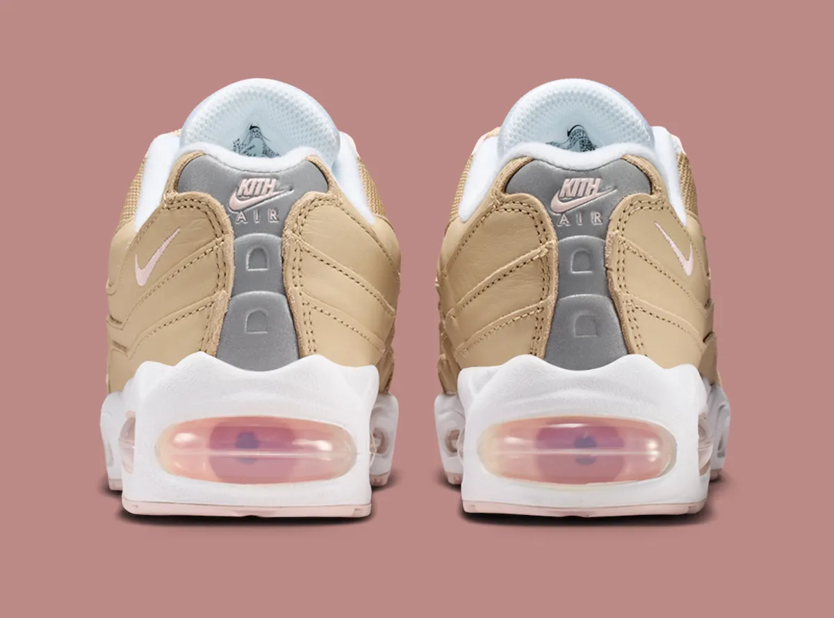 Kith 15周年童鞋限定Nike Air Max 95 Linen米白粉棕复古跑鞋 Ronnie Fieg联名