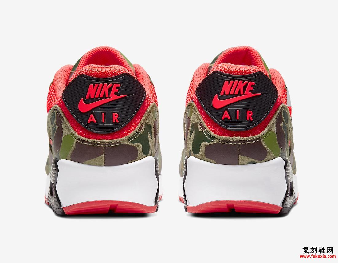 NIKE AIR MAX 90 “REVERSE DUCK CAMO” 2024 年秋季补货 货号：CW6024-600