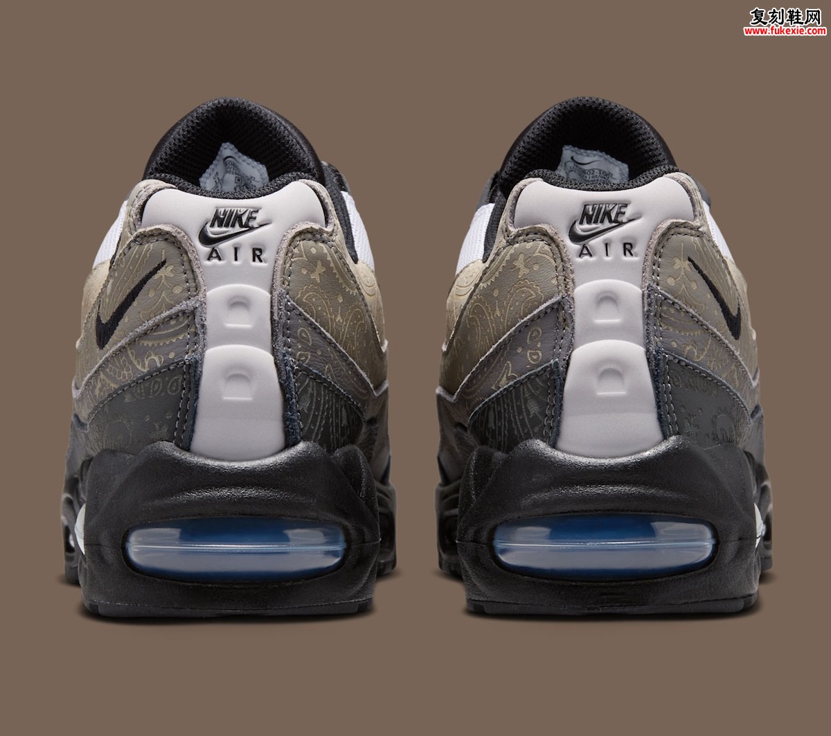 Nike Air Max 95「Paisley」采用中性色调与印花侧板