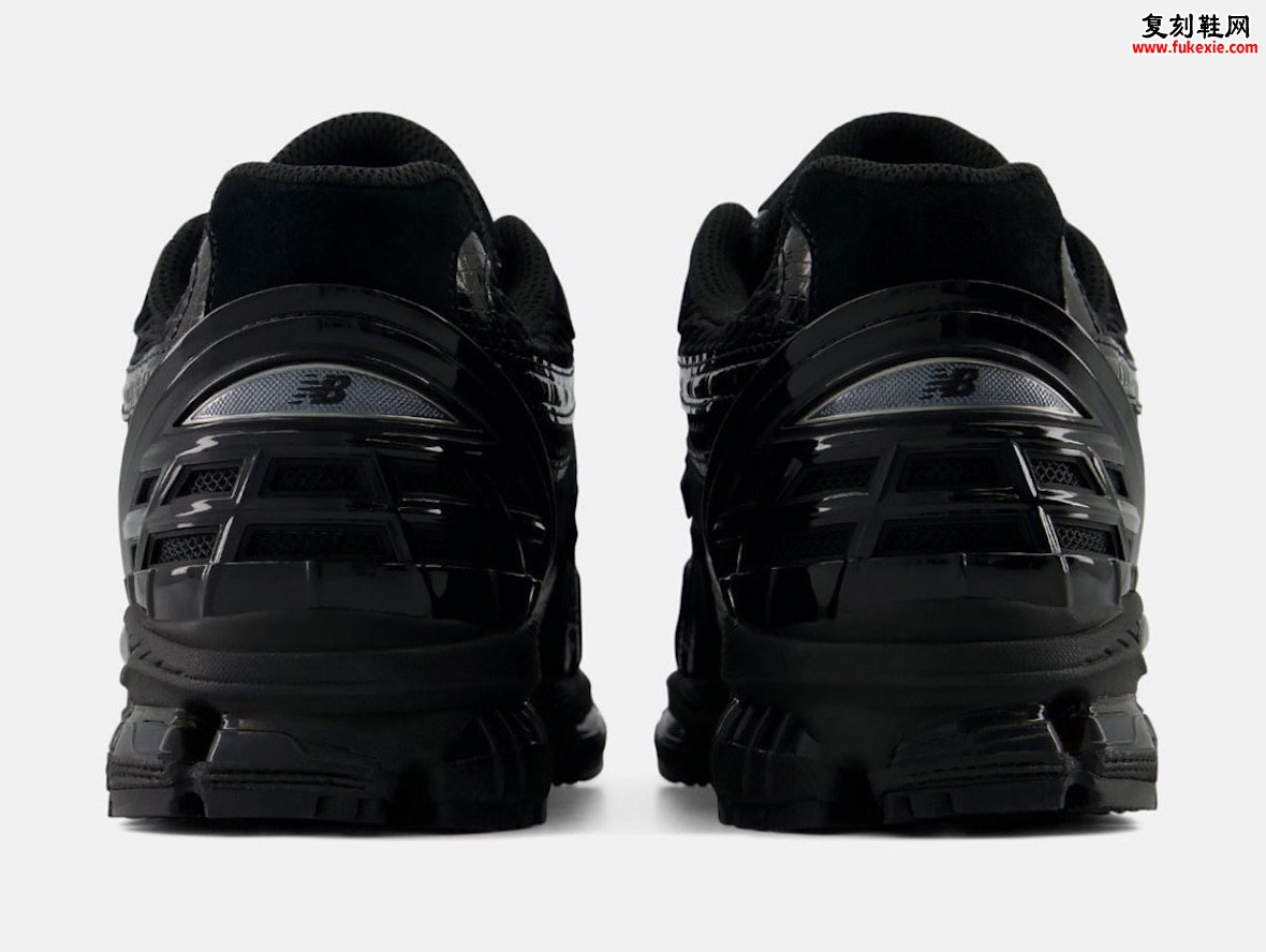 New Balance 1954R黑色版2026年夏季发售:漆皮覆层与ABZORB缓震构筑全黑隐形跑鞋插图4 New Balance 1954R黑色版2026年夏季发售:漆皮覆层与ABZORB缓震构筑全黑隐形跑鞋