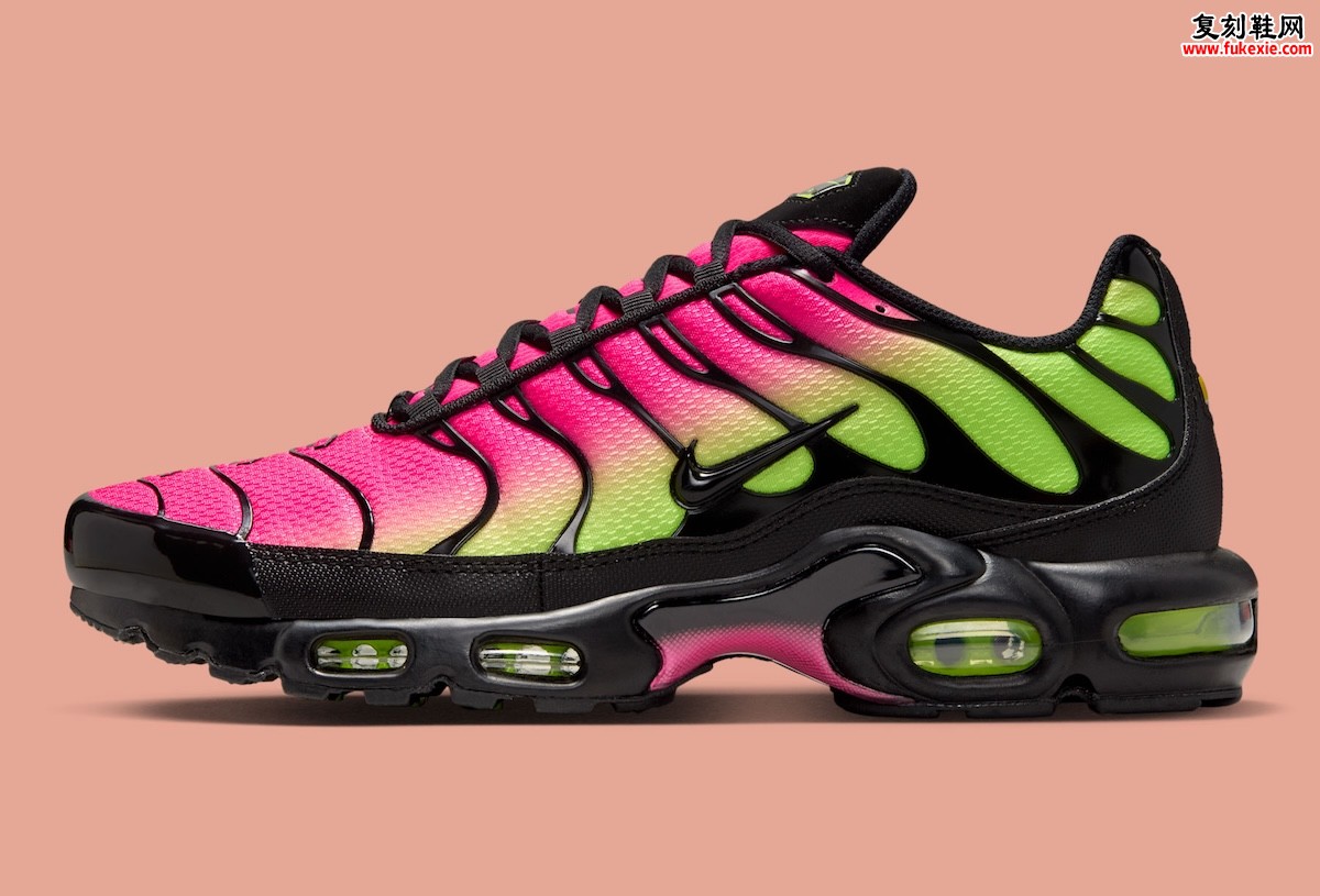 Nike Air Max Plus  “Hyper Pink/Volt” 霓虹粉黄渐变配色2025年秋季发售