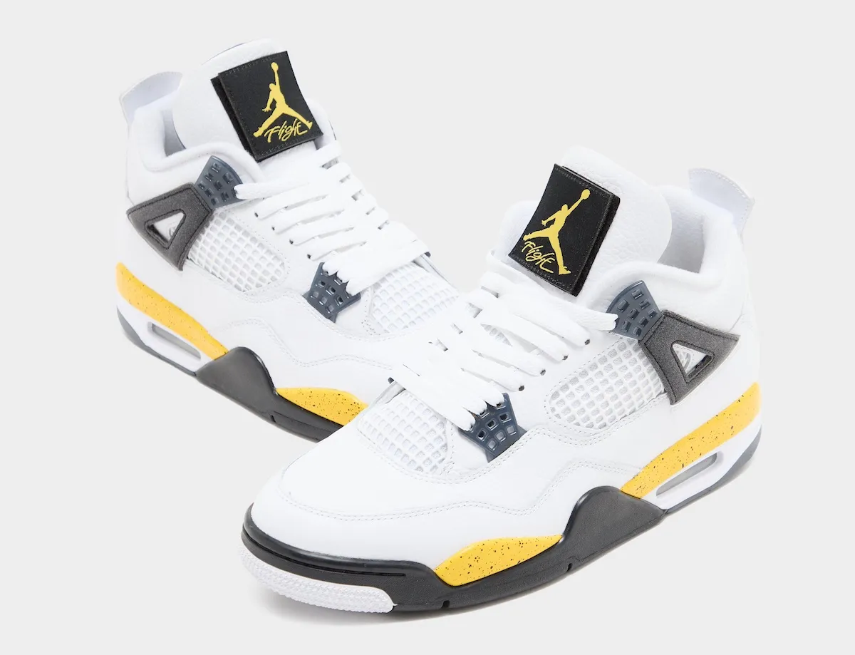 元年经典回归，Air Jordan 4 “Tour Yellow” 闪电黄配色，隐藏式 Rare Air 鞋舌魔术贴