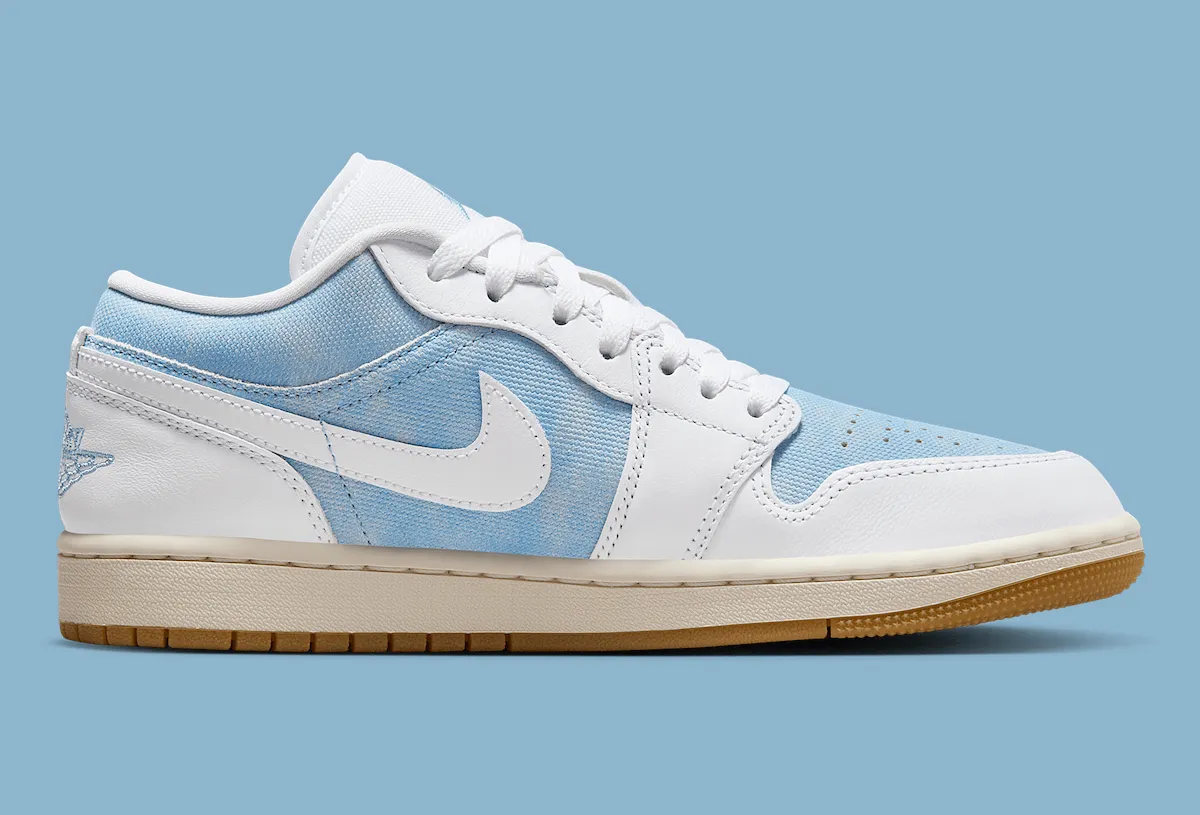 AIR JORDAN 1 LOW DENIM “WORN BLUE” AJ1 Low水洗蓝女鞋7.20解锁秋日慵懒美学