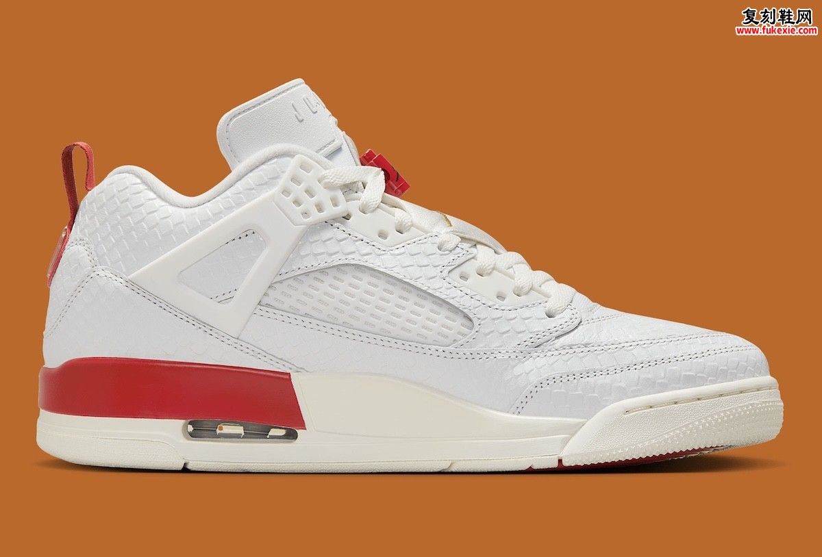 Jordan Spizike Low “El Vuelo”乔丹Spizike Low独立日特别版 白蛇皮革缠斗墨西哥红