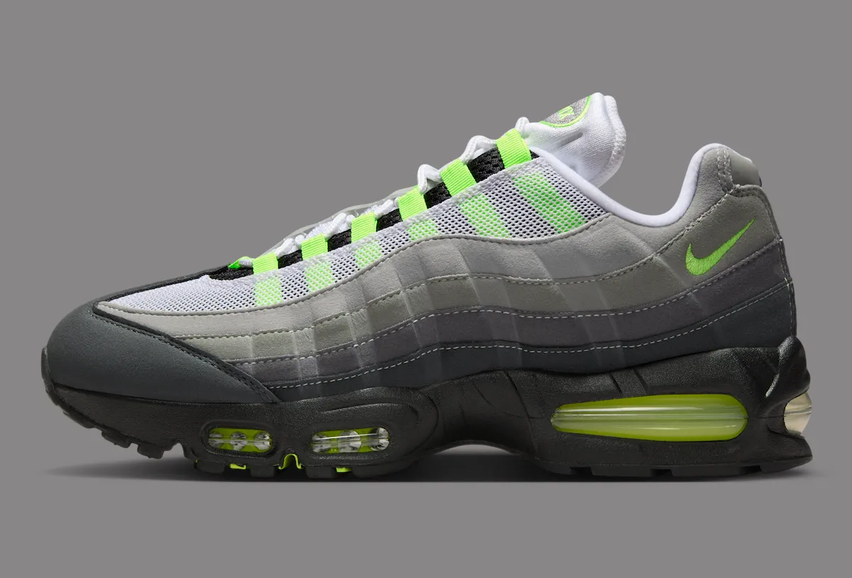传奇霓虹再度点亮:Nike Air Max 95 OG ‘Neon’ 确认2026年3月复刻,以190美元致敬设计史诗