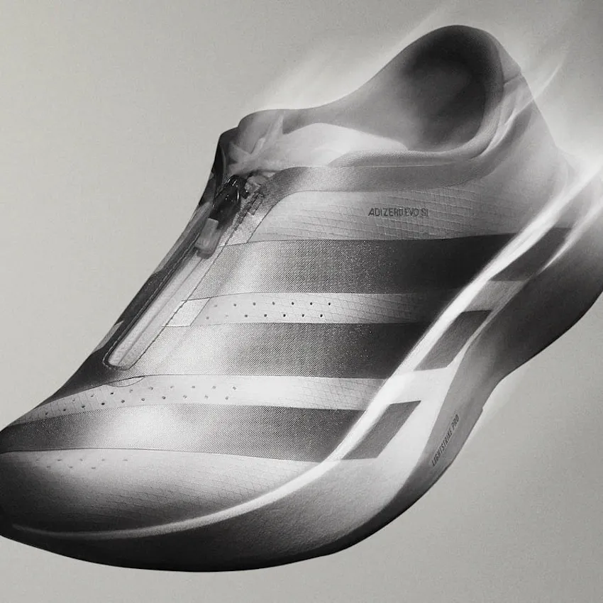 adidas Adizero Evo SL Zip黑白配色七月六日发售，拉链覆面与Lightstrike Pro中底致敬千禧田径钉鞋