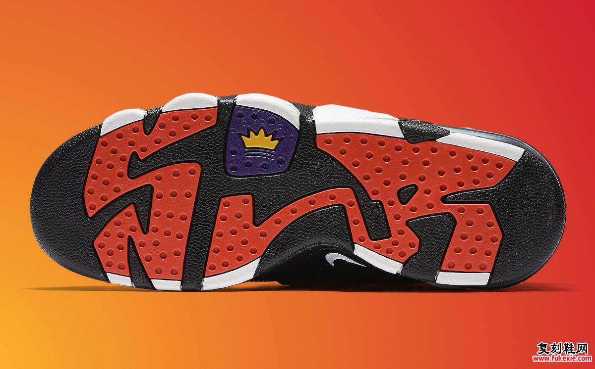 Nike Air Max CB 34 “哥斯拉” 的外底设计,带有查尔斯·巴克利 (Charles Barkley) 风格的细节。