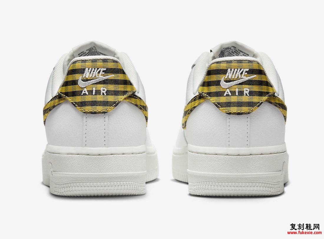 NIKE AIR FORCE 1 LOW GINGHAM 即将发售 货号：DZ2784-102