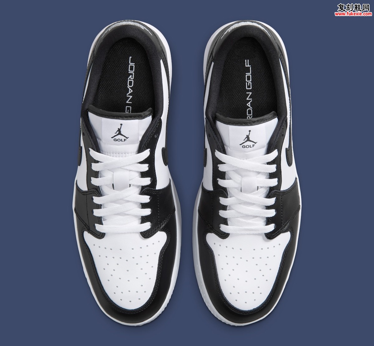 2026夏季必入高尔夫潮鞋：Air Jordan 1 Low Golf “Panda” 黑白熊猫配色AJ1