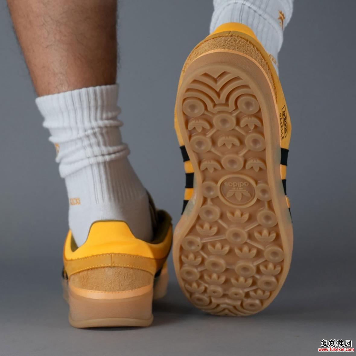 Bad Bunny x adidas Gazelle “Crew Yellow” 2025 年样品一起来欣赏