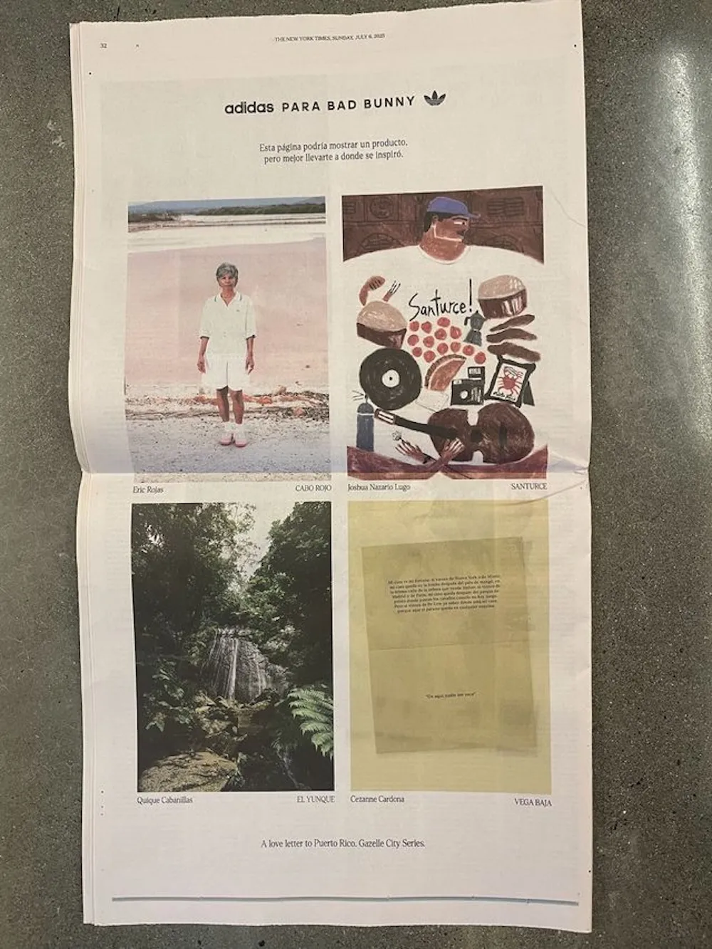 Bad Bunny波多黎各家乡主题联名Gazelle 2025年发售,盛夏芒果色致敬维加巴哈