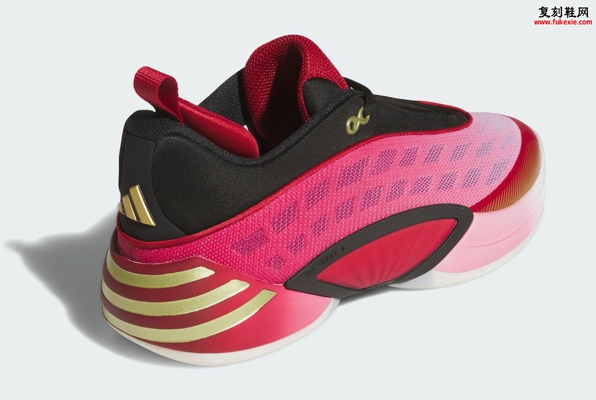 adidas DON Issue 8 “Cavs”骑士队复古红金配色致敬千禧年代经典渐变酒红与粉调秋季2026年正式发售插图3 adidas DON Issue 8 “Cavs”骑士队复古红金配色致敬千禧年代经典渐变酒红与粉调秋季2026年正式发售
