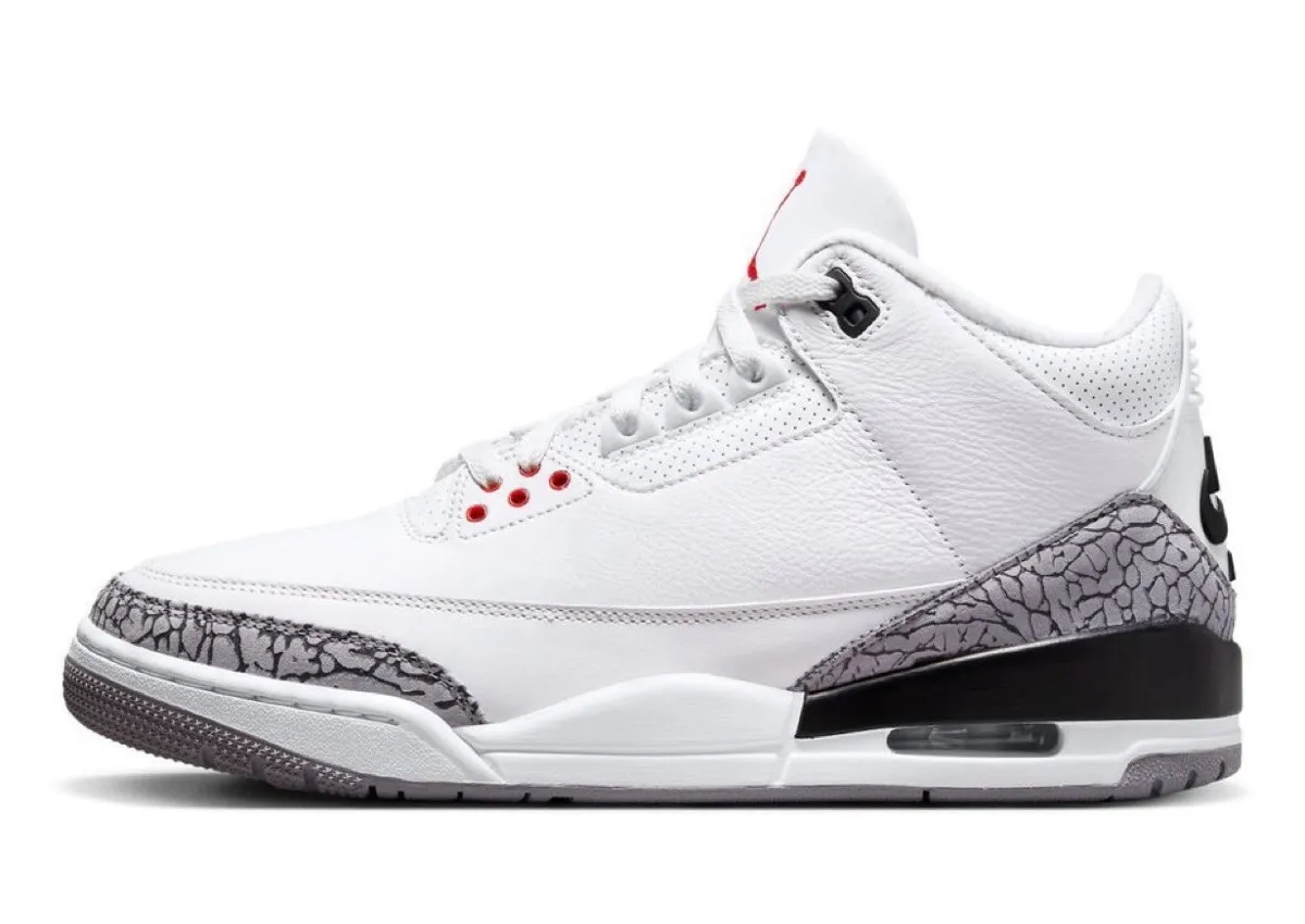 Air Jordan 3白水泥2027夏季复刻，忠于元年鞋型与Nike Air后跟，无做旧处理致敬罚球线传奇全面解析缩略图
