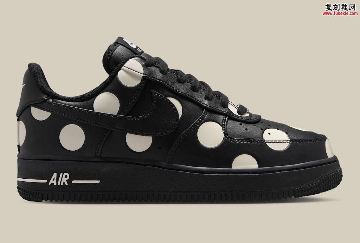 Nike Air Force 1 Low “Polka Dot” 波点美学2026秋季发售:黑白奶油波点重塑经典插图2 Nike Air Force 1 Low “Polka Dot” 波点美学2026秋季发售:黑白奶油波点重塑经典