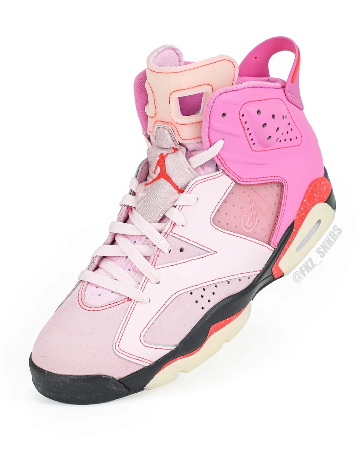 Awake NY x Air Jordan 6 Playful Pink 2026年8月双粉分层发售230美元,Infrared 23缝线搭配